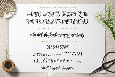 Haniberryku Font - Beautiful Script Font Kotak Kuning Studio 