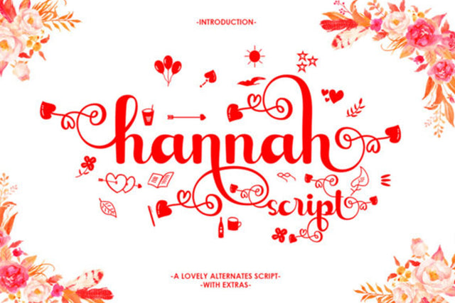 Hannah Script Font gatype 