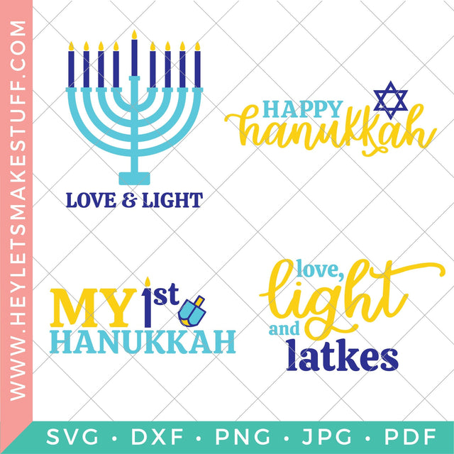 Hanukkah Bundle SVG Hey Let's Make Stuff 