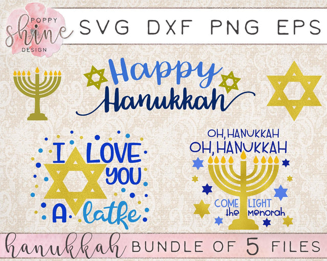 Hanukkah Bundle SVG Poppy Shine Design
