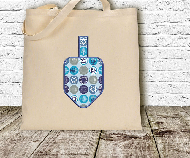 Hanukkah Dreidel Applique Embroidery Embroidery/Applique Designed by Geeks 