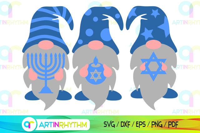 Hanukkah Gnomes svg bundle SVG Artinrhythm shop 