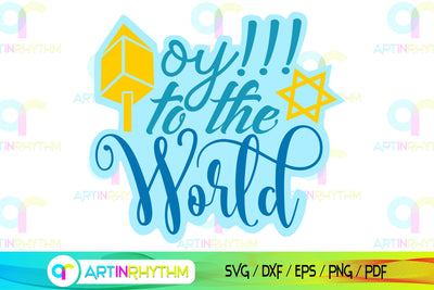 Hanukkah oy to the world svg SVG Artinrhythm shop 