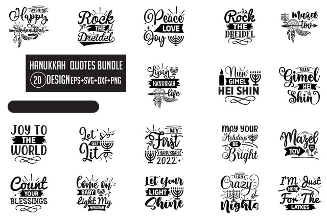 Hanukkah SVG bundle 20 design SVG Nurstore 
