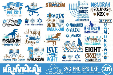 Hanukkah SVG Bundle SVG DESIGNISTIC 