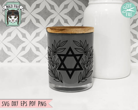 Hanukkah svg file, Chanukah svg file, Hanukkah cut file, Dreidel svg, Menorah sign svg, Star of David svg, Dreidel Leaves svg, Menorah leaves svg SVG Wild Pilot 