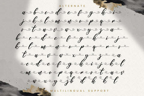 Hanyka Rathery - Lovely Script Font Font StringLabs 