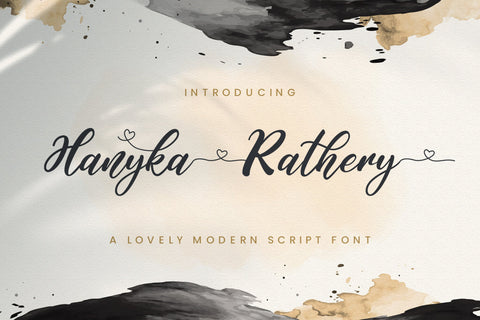 Hanyka Rathery - Lovely Script Font Font StringLabs 