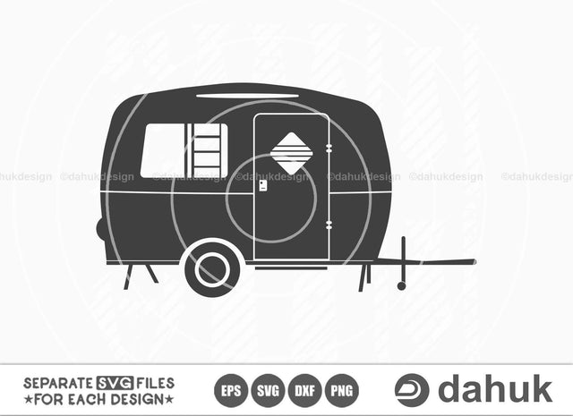 Happier Camper SVG, Camping Vector, Caper svg, Camping car svg, Camp car, Camp car clipart, Camp Sign, Camp Trailer svg, eps, dxf, Png SVG dahukdesign 