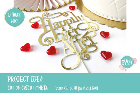 Happily Ever After SVG | Wedding Cake Topper SVG SVG OyoyStudioDigitals 