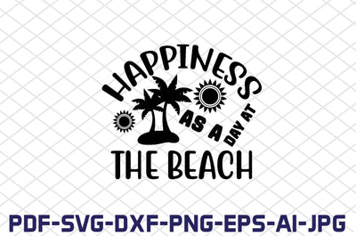 happiness as a day at the beach SVG farhad farhad 