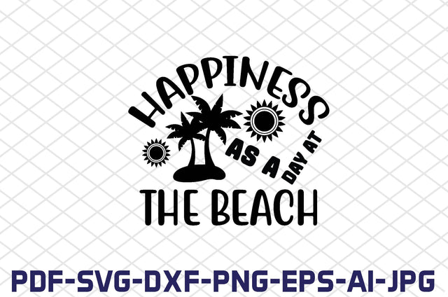 happiness as a day at the beach SVG farhad farhad 