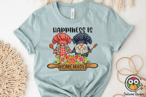 Happiness Gnomes Cooking Sublimation PNG Designs Sublimation Owlsome.Designs 