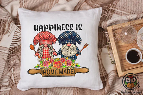 Happiness Gnomes Cooking Sublimation PNG Designs Sublimation Owlsome.Designs 