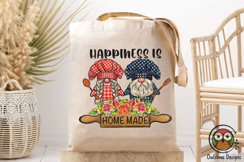 Happiness Gnomes Cooking Sublimation PNG Designs Sublimation Owlsome.Designs 