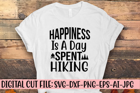 Happiness Is A Day Spent Hiking SVG SVG Syaman 