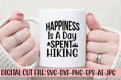 Happiness Is A Day Spent Hiking SVG SVG Syaman 