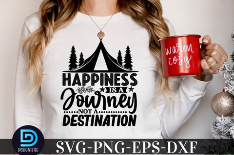Happiness is a journey not a destination, Camping SVG Bundle SVG DESIGNISTIC 