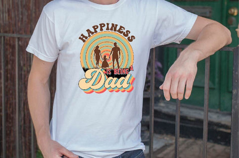 Happiness is Being a Dad Sublimation SVGArt 