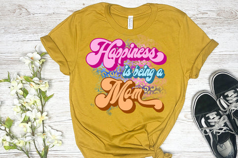 Happiness Is Being a Mom I Mothers Day Sublimation Sublimation Happy Printables Club 