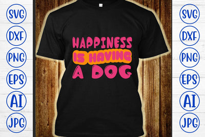 Happiness Is Having A Dog Retro SVG SVG Syaman 