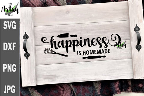 Happiness is Homemade, Noodle board svg, Noodle board decal SVG The Artsy Spot 