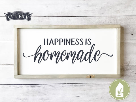 Happiness is Homemade SVG | Family SVG | Rustic Sign Design SVG LilleJuniper 