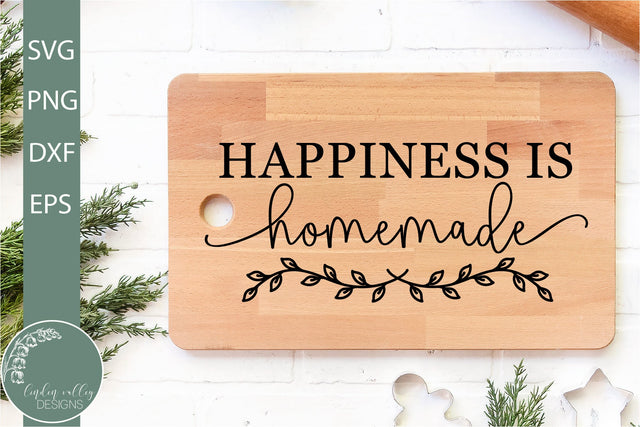 Happiness Is Homemade SVG-Farmhouse Kitchen SVG SVG Linden Valley Designs 