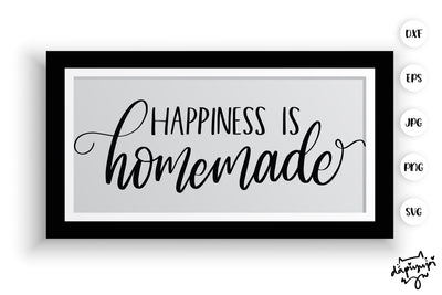 Happiness Is Homemade SVG Farmhouse Quotes SVG dapiyupi store 
