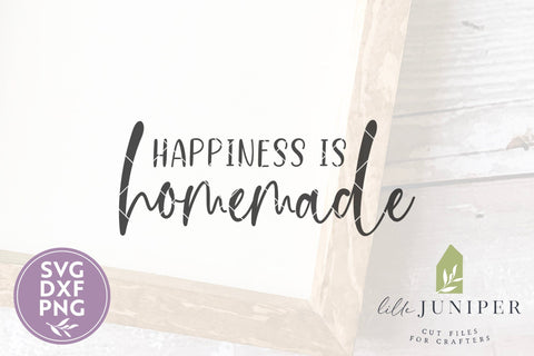 Happiness is Homemade SVG, Kitchen Sign SVG SVG LilleJuniper 
