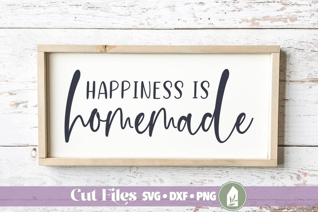 Happiness is Homemade SVG, Kitchen Sign SVG SVG LilleJuniper 