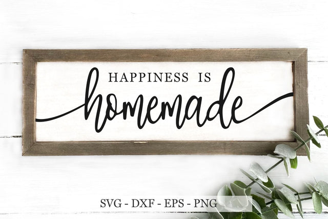 Happiness is Homemade SVG, Kitchen svg, svg cut files SVG Chamsae Studio 