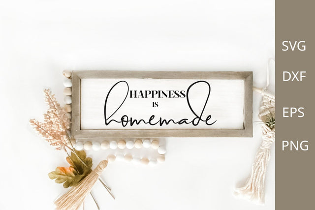 happiness is homemade Svg SVG Chamsae Studio 