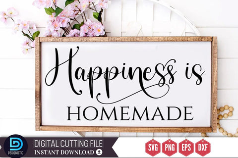 Happiness is homemade SVG SVG DESIGNISTIC 