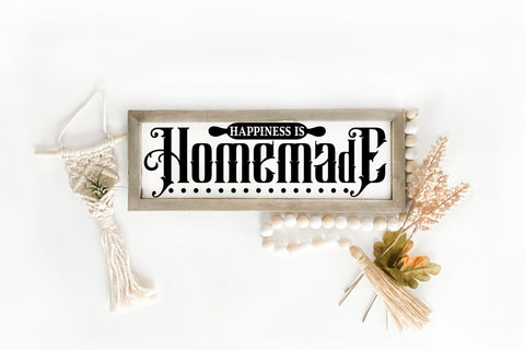 Happiness is Homemade | Vintage Kitchen Sign SVG SVG CraftLabSVG 