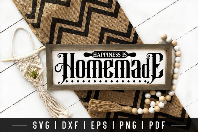 Happiness is Homemade | Vintage Kitchen Sign SVG SVG CraftLabSVG 