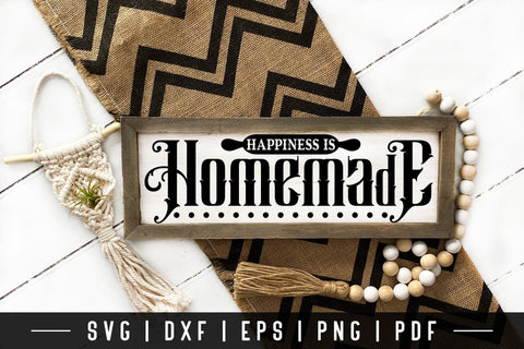 Happiness is Homemade | Vintage Kitchen Sign SVG SVG CraftLabSVG 