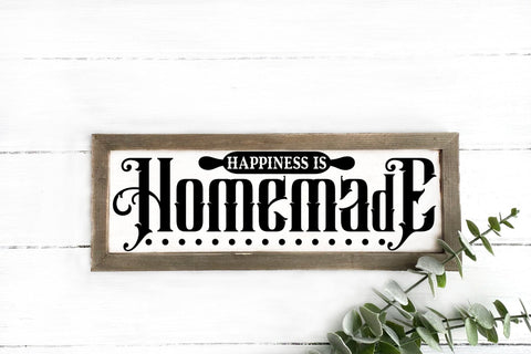 Happiness is Homemade | Vintage Kitchen Sign SVG SVG CraftLabSVG 