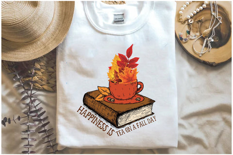 Happiness is Tea on a Fall Day Sublimation Sublimation Jagonath Roy 