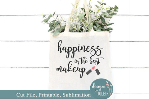 Happiness is the best makeup SVG Designs by Jolein 