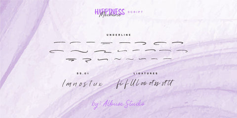 Happiness Machine Font Allouse.Studio 