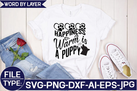 Happiness Warm is a Puppy SVG Cut File SVG Studio Innate 