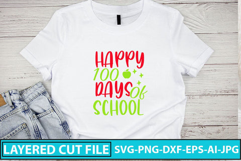 Happy 100 Days Of School SVG Cut File SVG Syaman 