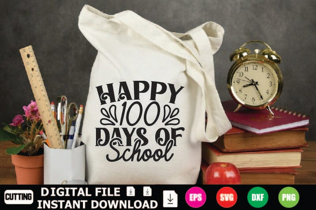 Happy 100 Days Of School SVG Shahin alam 