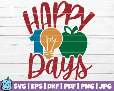 Happy 100 Days SVG MintyMarshmallows 