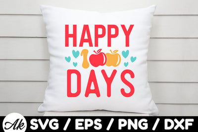 Happy 100 days svg SVG akazaddesign 