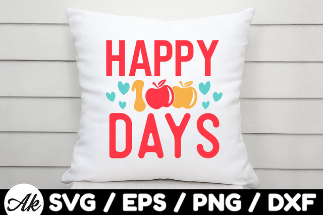 Happy 100 days svg SVG akazaddesign 