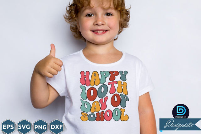 Happy 100th day of School, Back to School SVG SVG DESIGNISTIC 