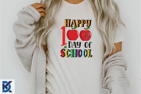 Happy 100th Day of School PNG Sublimation SVGista 