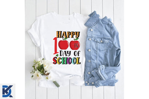 Happy 100th Day of School PNG Sublimation SVGista 